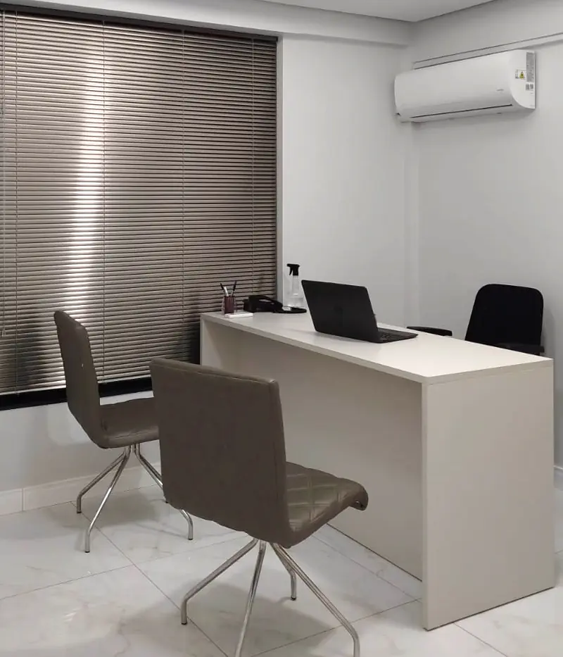 Detalhes dos ambientes da Clínica Molécula